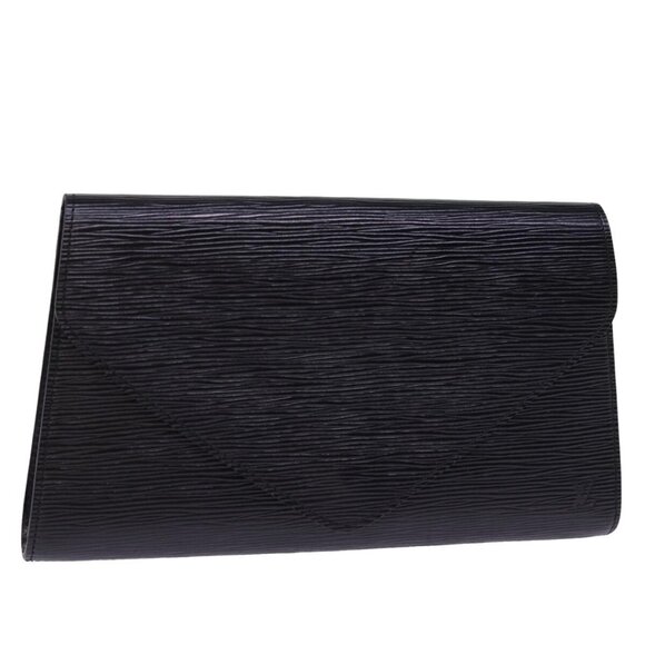 LOUIS VUITTON Epi Art Deco Clutch Bag Black M52632 LV Auth th5039 - Picture 1 of 16